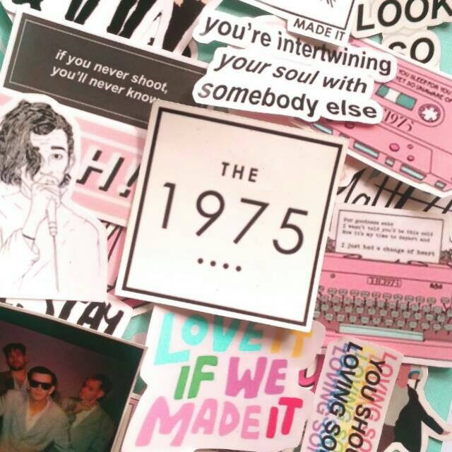 

The 1975 Waterproof Sticker Pack include 26 pcs aesthetic band korean
