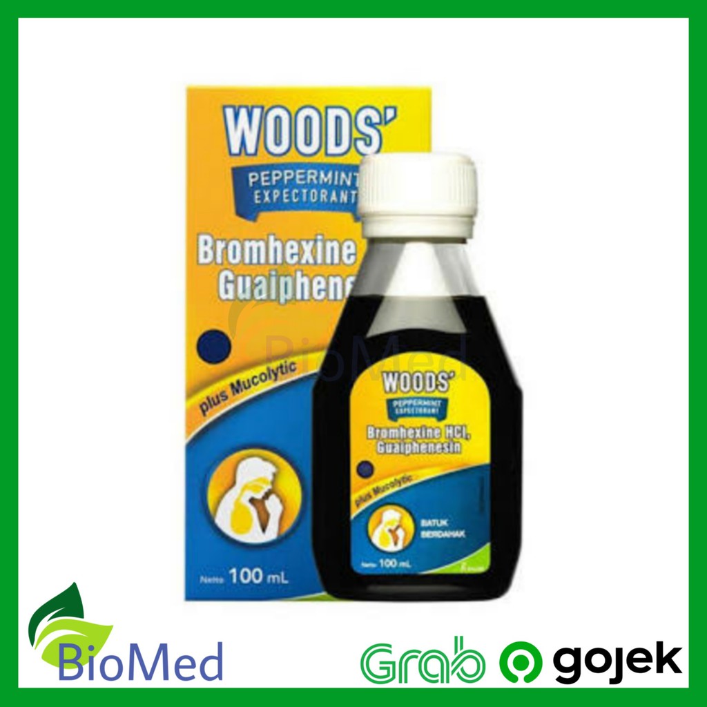 WOODS BIRU SIRUP 100 ml - Obat Batuk Berdahak Pilek Flu Bersin