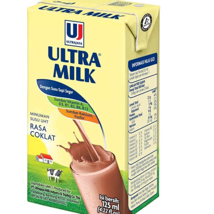 

(BISA COD) susu ultra 125ml / ultra milk karton isi 40 coklat strawberry - Strawberry