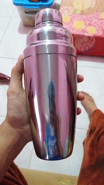 Shuma | Shaker Cocktail Pengocok Minuman Bar Barista | Stainless Steel 550 Ml | Free 5 Ebook