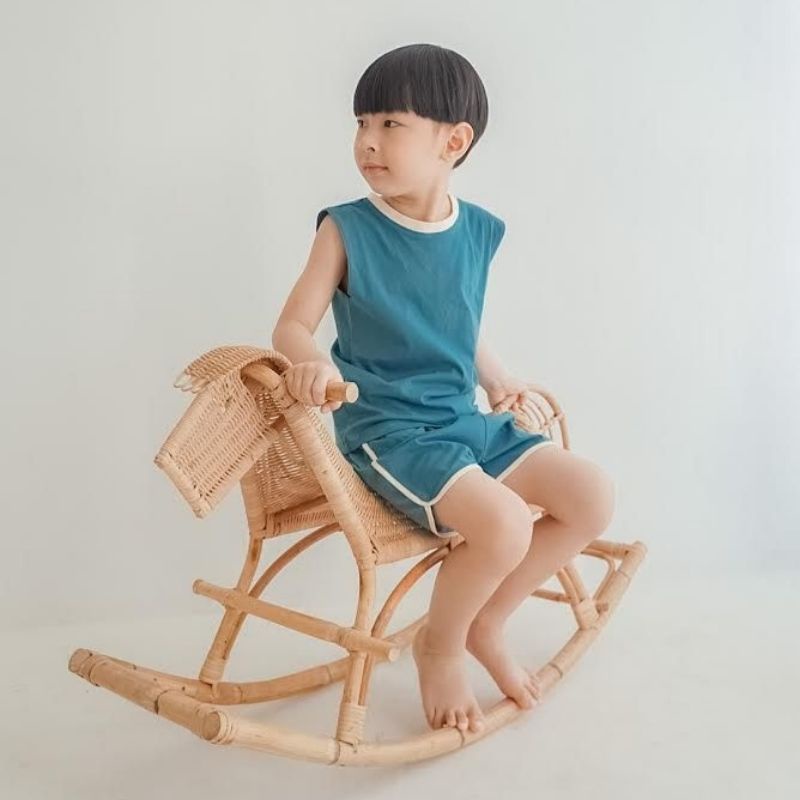 Haroo Jiyu Set 1-6Y Setelan Anak Tanpa Lengan / Baju Anak Tanpa Lengan