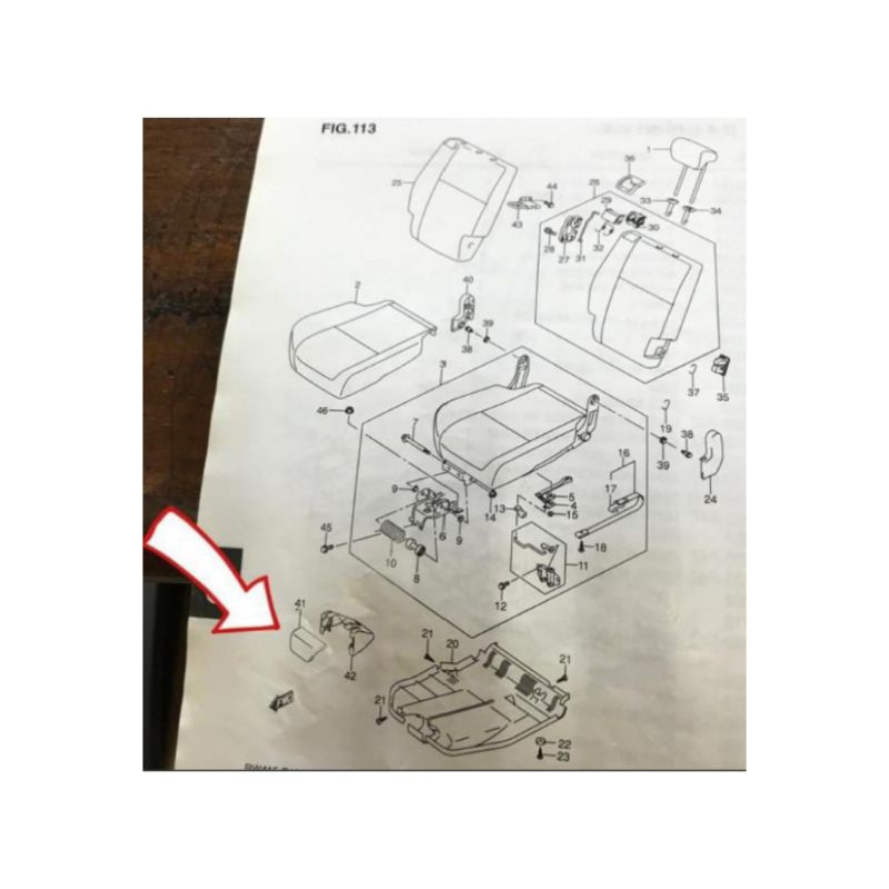 cover tutup pengait jok belakang suzuki sx4 x-over ori sgp
