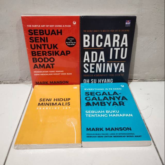 BUKU SEGALANYA AMBYAR - SENI HIDUP MINIMALIS - BICARA ADA SENINYA - SEBUAH SENI BERSIKAP BODO AMAT [ORIGINAL]