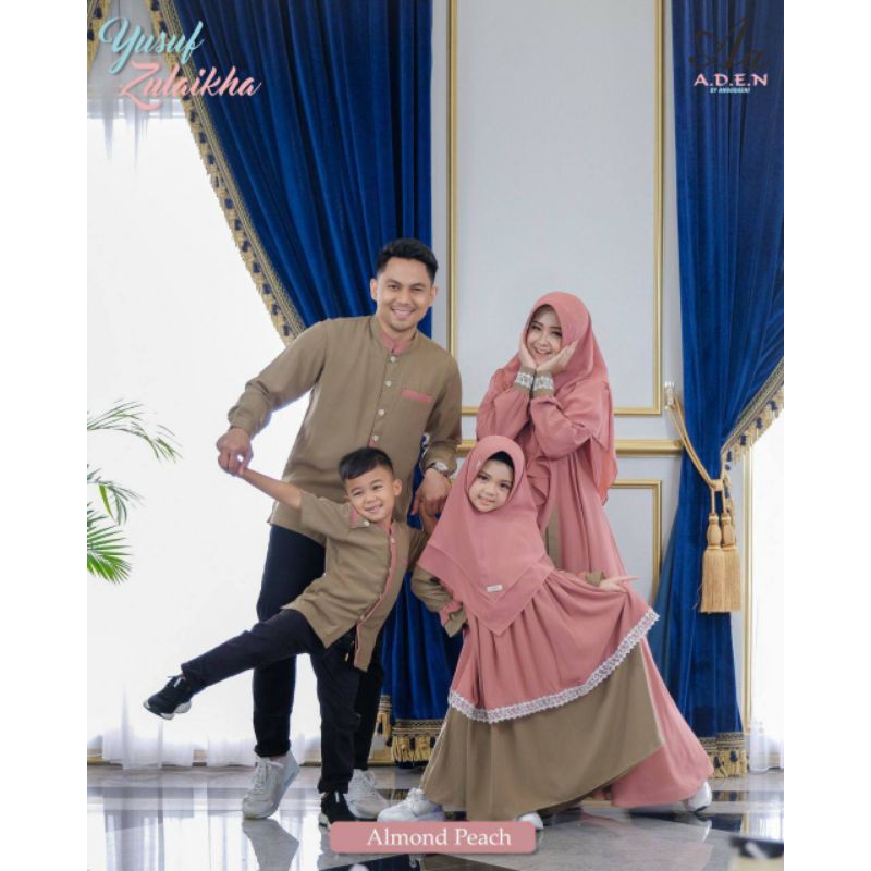 Sarimbit Yusuf Zulaikha By Aden Hijab Gamis Premium Shopee Indonesia