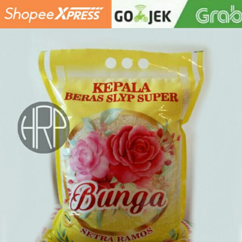 

Beras Setra Ramos Slyp Super PREMIUM Cap Bunga 5KG /Beras Pulen/Beras Putih