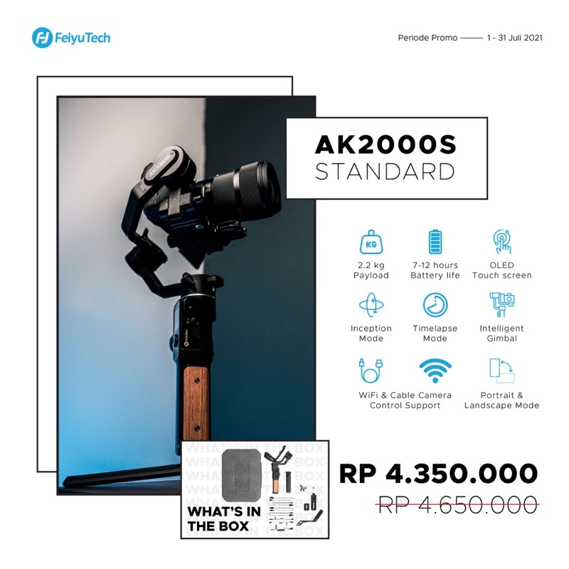 Feiyu AK2000S 3-Axis Gimbal Stabilizer