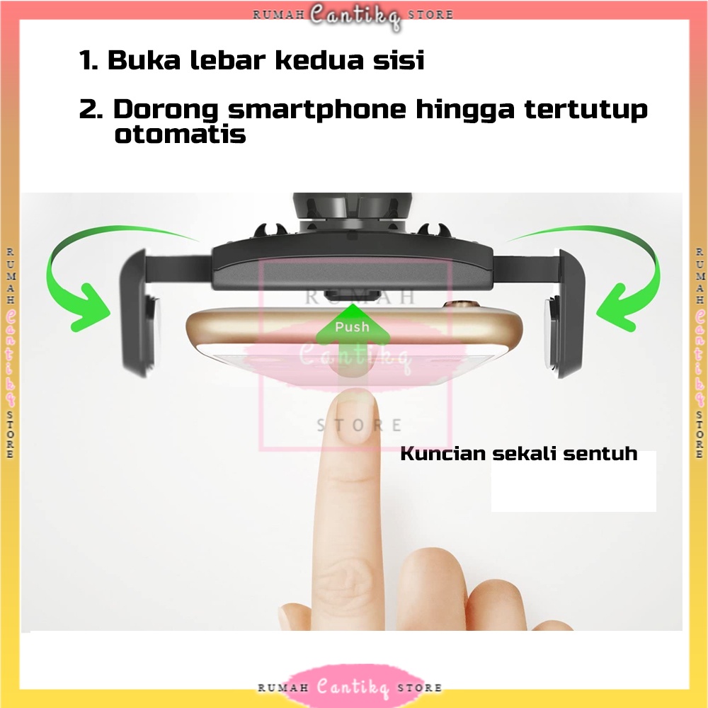 [BISA COD] Jepit Ventilasi AC Holder Handphone / Phone Holder Mobil / Holder HP di AC Mobil / Holder Universal