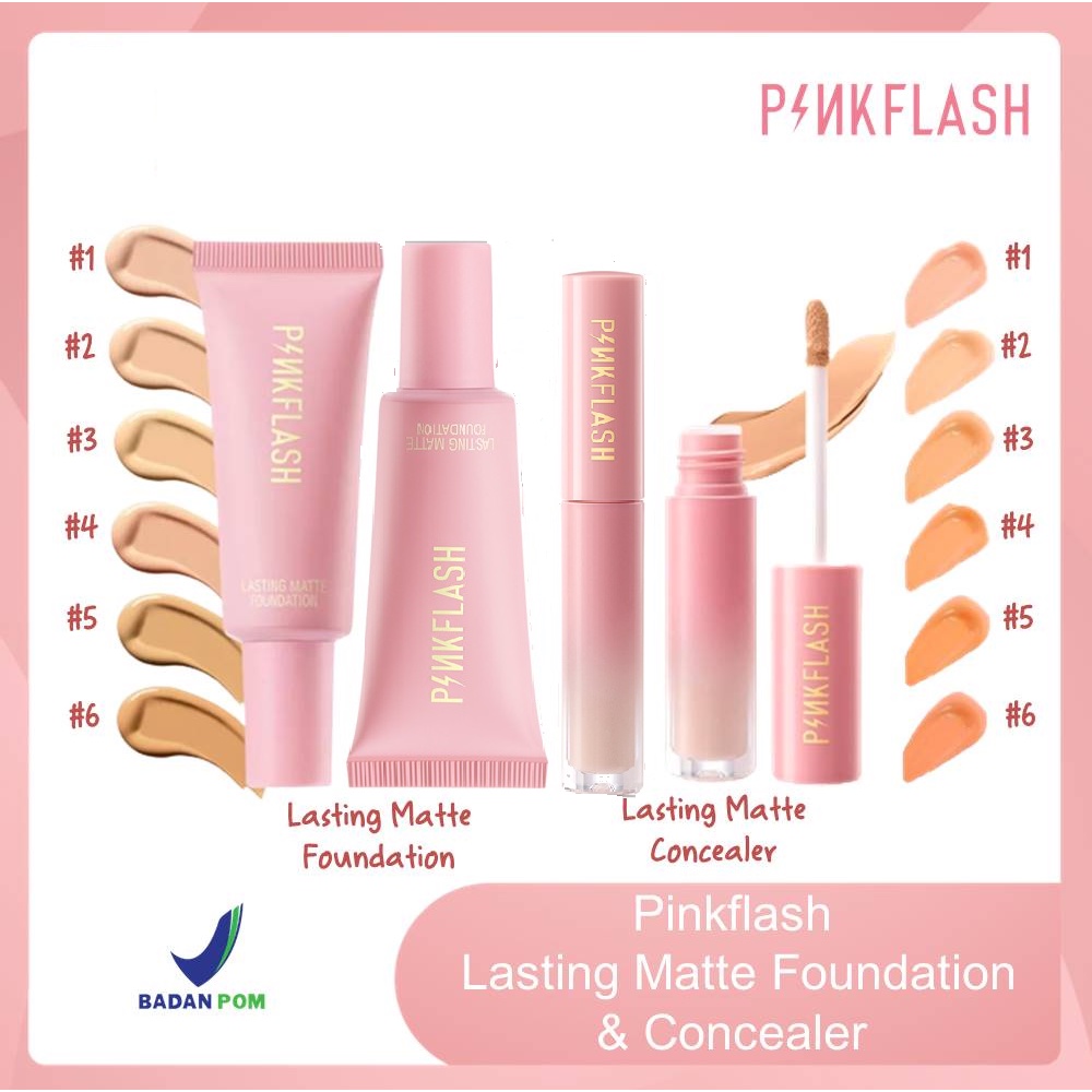 ⭐BAGUS⭐ PINKFLASH Lasting Matte Concealer F04 | Pink Flash Liquid Concealer Waterproof