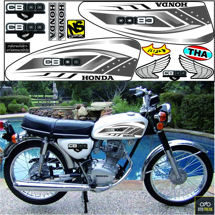 STIKER VARIASI POLET BUAT MOTOR CB100