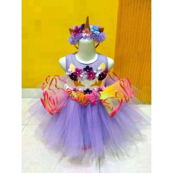 gaun tutu anak unicorn