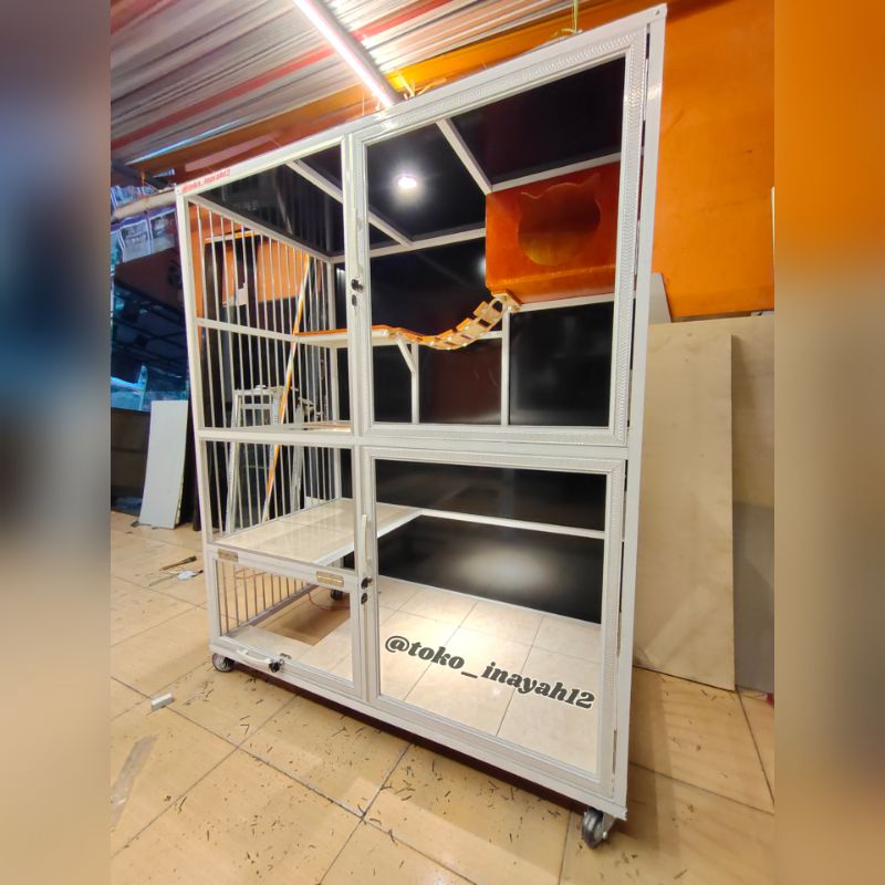 kandang kucing 2 room mini Playground