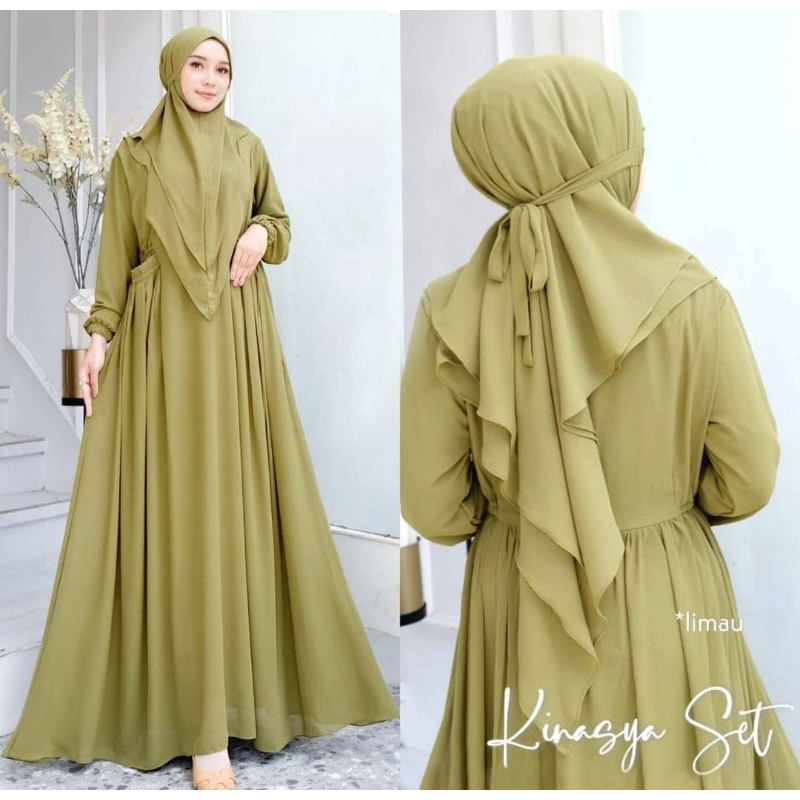 BAJU GAMIS WANITA CANTIK PEREMPUAN CEWEK REMAJA DEWASA SANTAI SYARI SYAR'I ASDF PESTA POLOS LIRIS SI