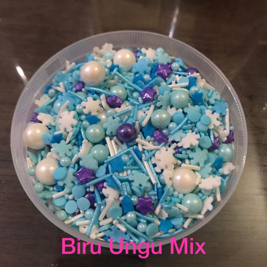 Sprinkles Pearls Hearts Stars Mermaid Unicorn Mix - Dekorasi Hiasan Kue - Cake Decoration