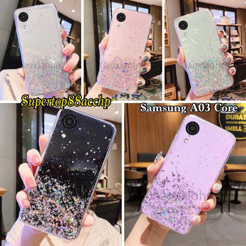 Samsung Galaxy M62/F62 A02S A03S A03 A03 Core A34 5G A54 5G Casing Soft Case Tpu Bahan Premium Glitter Glossy