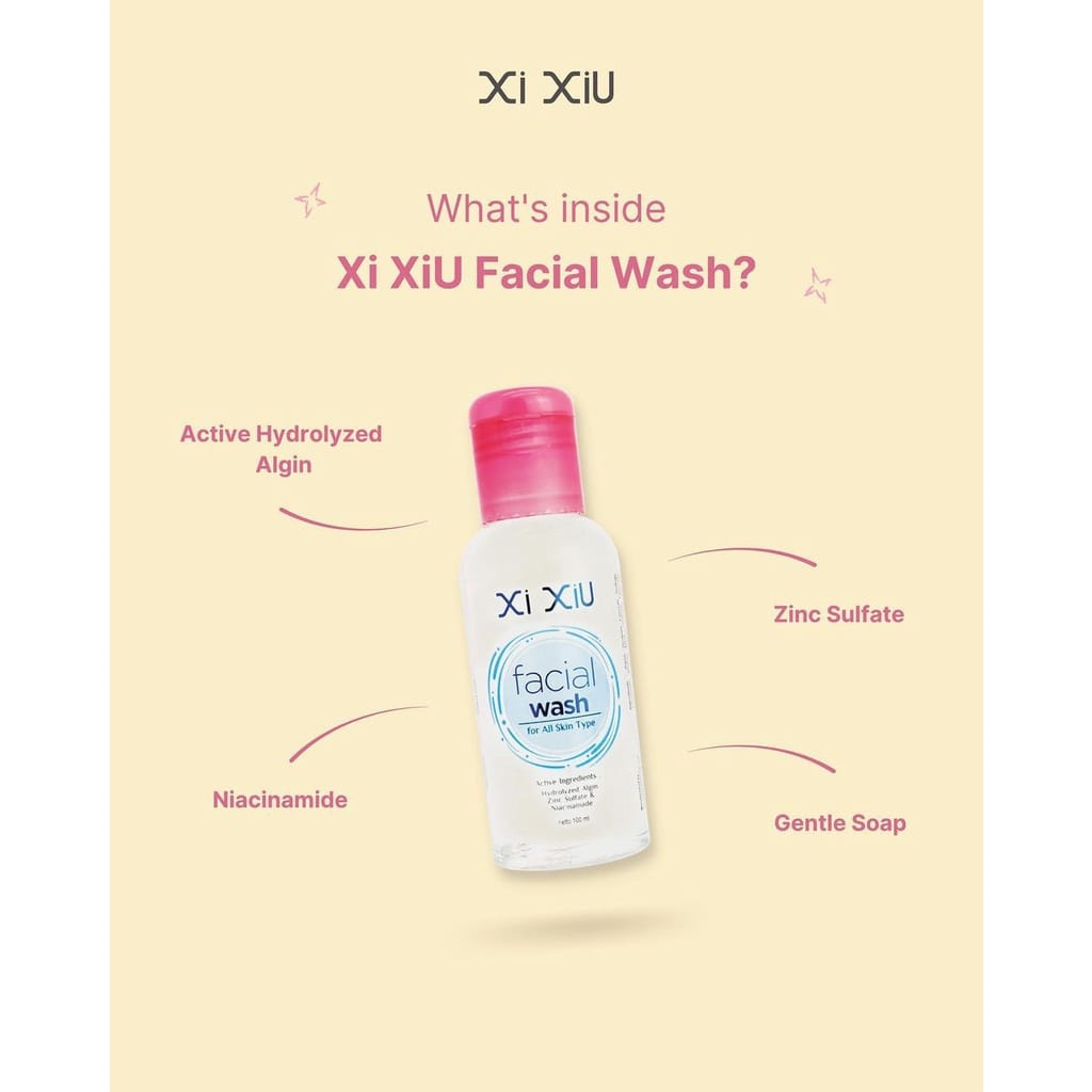 XIXIU FACIAL WASH 100ML FOR ALL SKIN SABUN WAJAH FACE XI XIU KOSMETIK