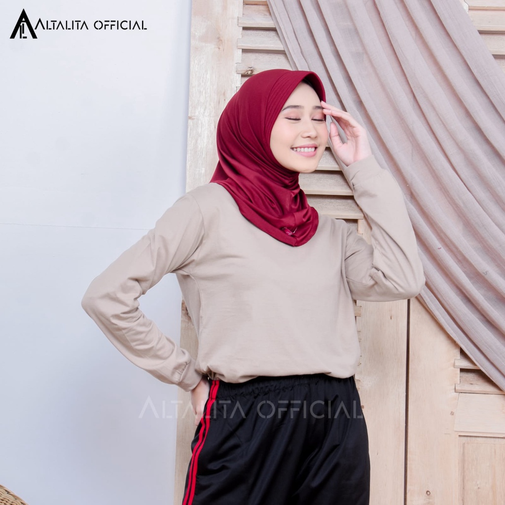 Altalita - Hijab Instan Nadira Sport Bergo Instant Sporty Jersey Spandek Premium pet Antem Olahraga Volly Senam High Quality