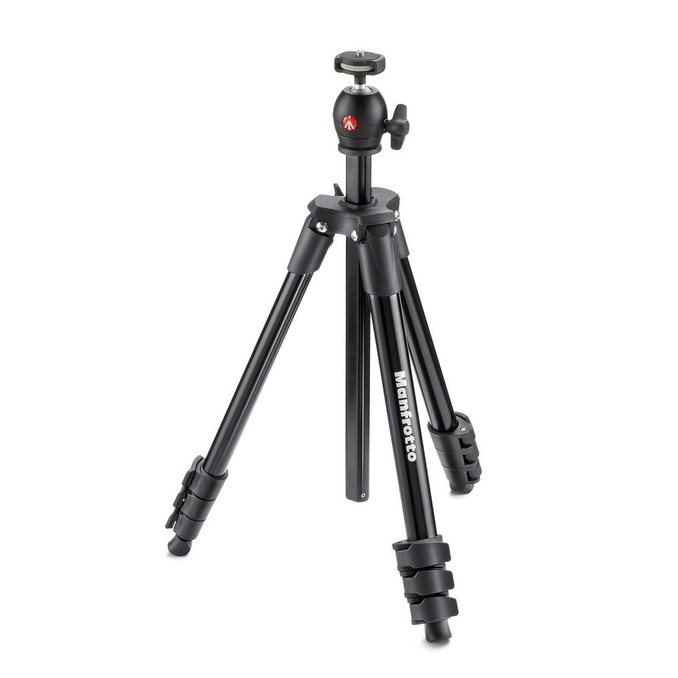 AKSESORIS KAMERA MANFROTTO TRIPOD MKCOMPACTLT COMPACT LIGHT - BLACK PENGIRIMAN CEPAT