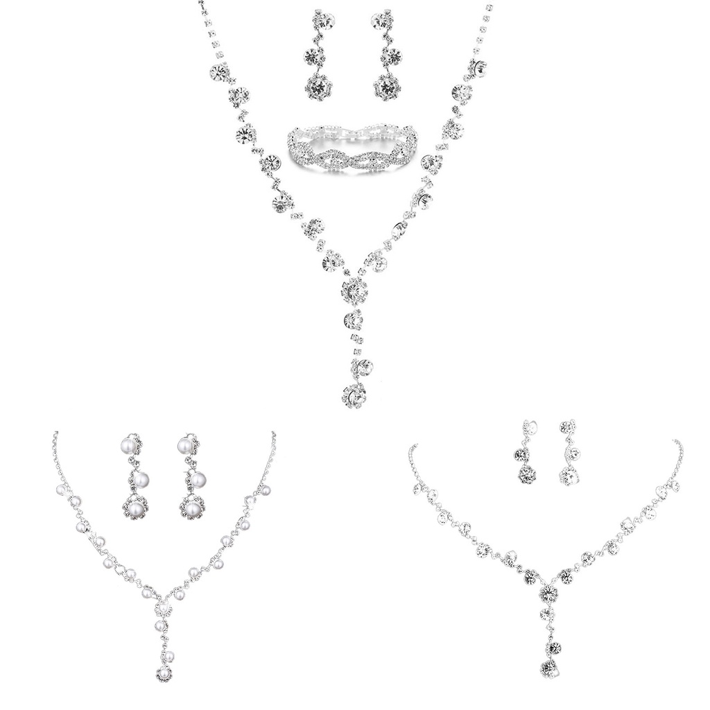 Hu Hu Hu Hu Hu Alat Bantu Pasang Kacamata♡ 2pcs / 3Pcs / Set Kalung + Gelang + Anting Gantung Tusuk Bentuk Bunga Matahari Aksen Berlian Imitasi Untuk Wanita