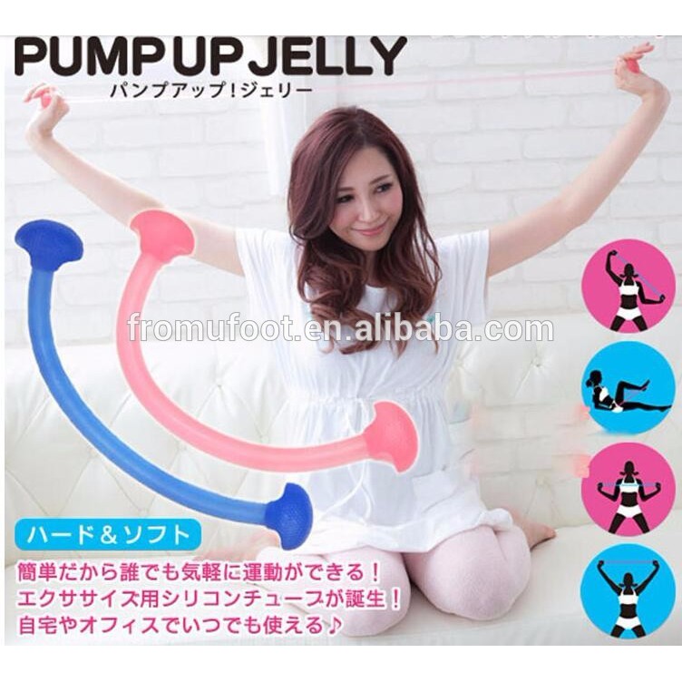 Jelly Expander Resistance Band Alat Fitness Pilates Karet Stretch Tube