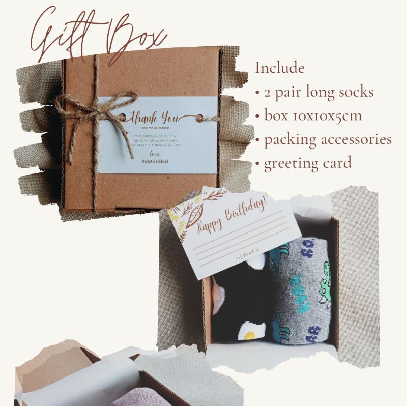 

Kaos Kaki | Gift Box | Hampers | Hadiah | Kado