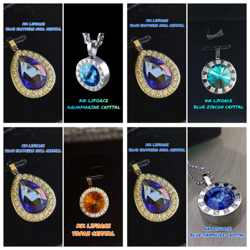 KALUNG KK LIFORCE OVAL CRYSTAL / Kalung Kesehatan / KK Indonesia / Souvenir Atta Aurel
