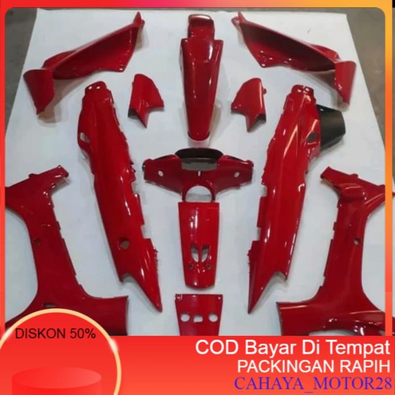 Full Bodi Yamaha Fiz R Warna Merah