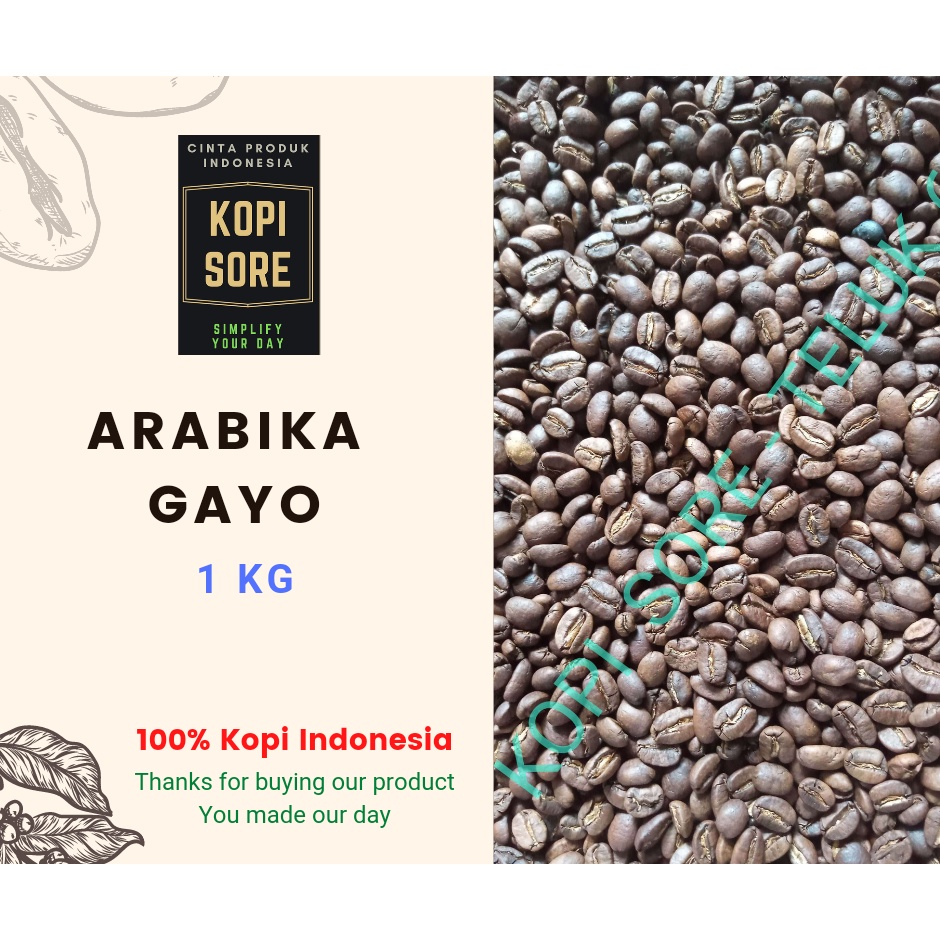 Kopi ARABIKA GAYO 1 Kg - Fresh Roasted.