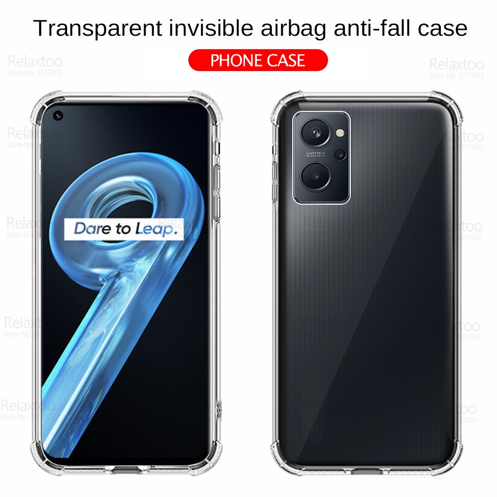 Soft Case Silikon Realme 9 4G Realme 9 Pro Realme 9 Pro Plus Bening Transparant Airbag Anti Crack Tebal