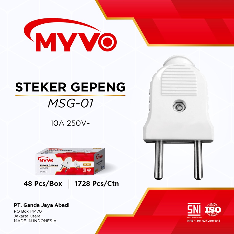 Myvo Steker T Multi Steker Myvo SNI MTM 01 - MSG 101 - MSA 103