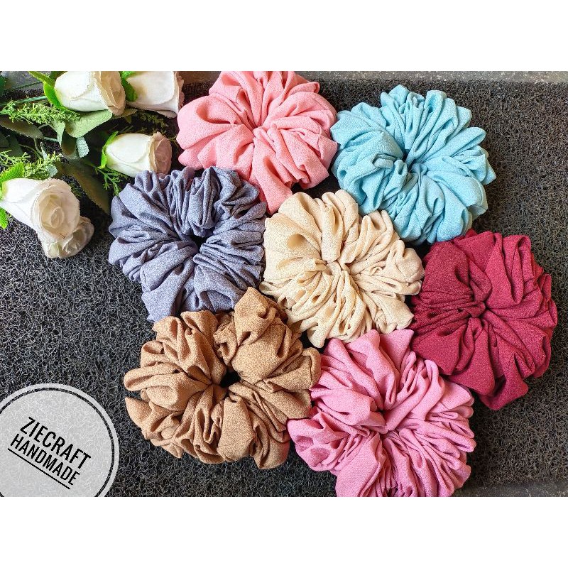 SCRUNCHIE ANTI PUSING CEMPOL HIJAB SUPER JUMBO ZIECRAFT