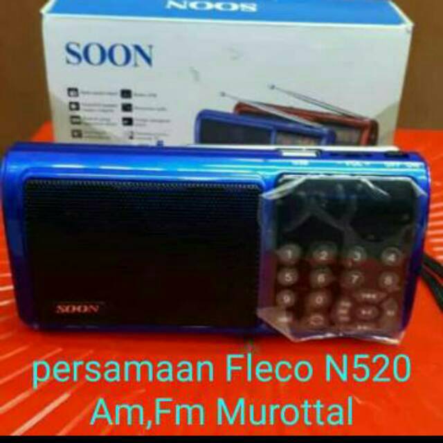 Speaker N520 Audio Al Quran plus radio AM FM fleco quranku pintar 30 juz kajian islam N 520 soon 523