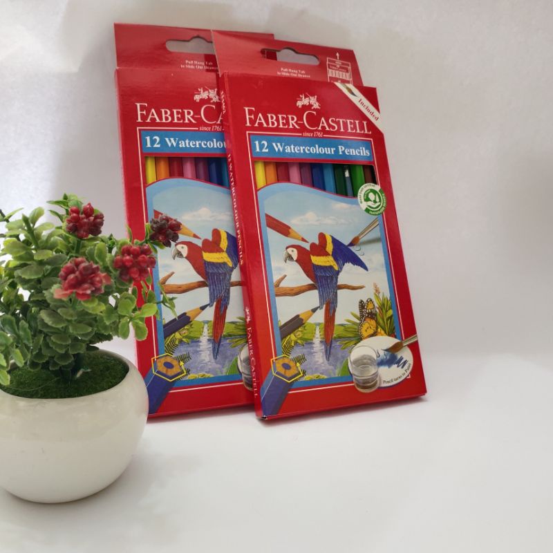 

Pensil warna Faber-Castell water color 12L (long)