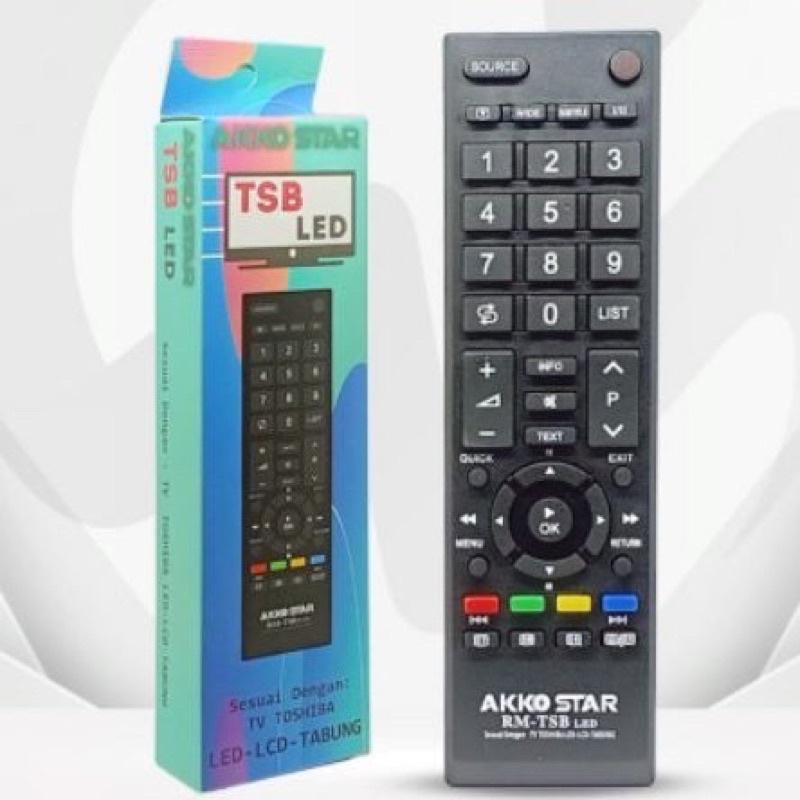 REMOTE TV TOSHIBA LED SUPPORT SEMUA TV LED TOSHIBA
