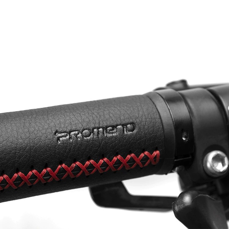 BISA COD PROMEND Grip Gagang Sepeda Handlebar Fiber leather - GR50 - Black/Red