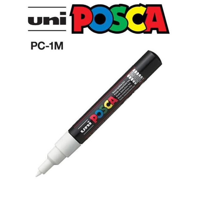

≧ ͡❛ ͜ʖ ͡❛≦ ATK0642PC 0.7mm PUTIH PC-1M Spidol POSCA Marker Pen UNI kaca glass