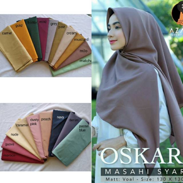 Jilbab segi empat voal syar'i 130x130
