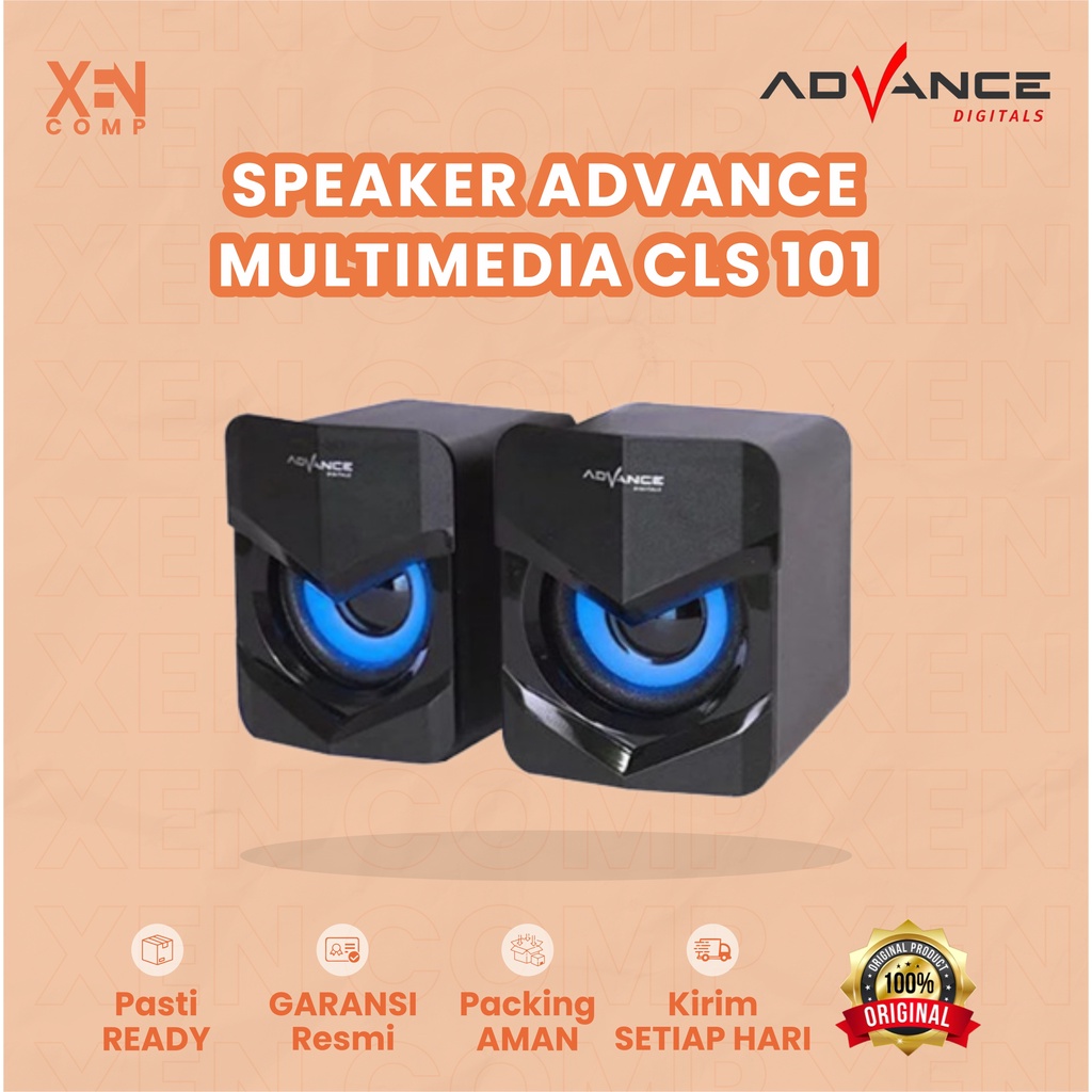 Speaker Laptop Komputer Universal Super Bass Advance Multimedia CLS-101 2.0