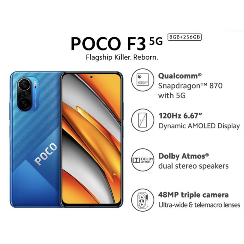 Xiaomi Poco F3 8/256 Garansi Resmi BNOB