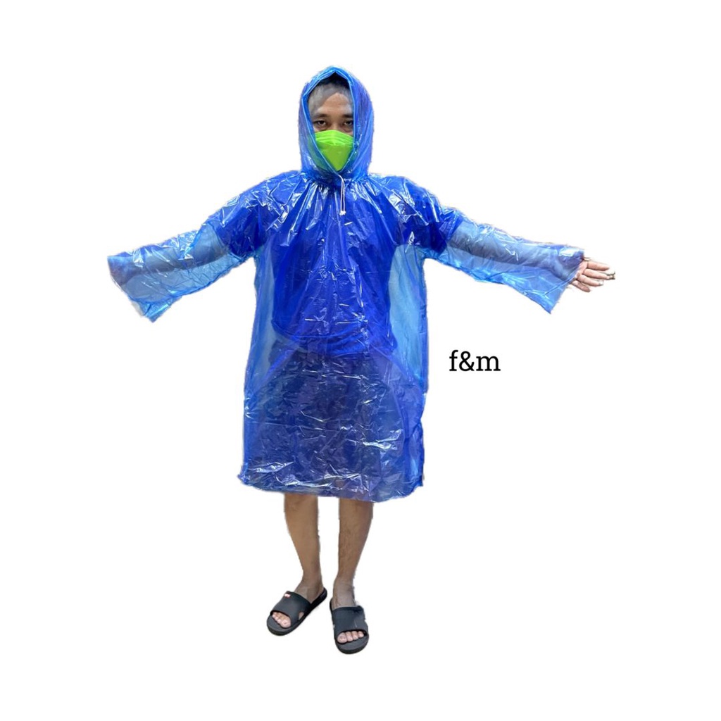 jas hujan plastik poncho all side