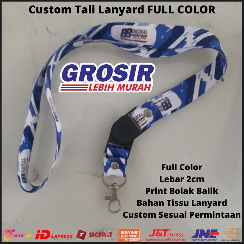 

Promo Cetak Tali Lanyard Custom / Custom Tali Lanyard ID CARD