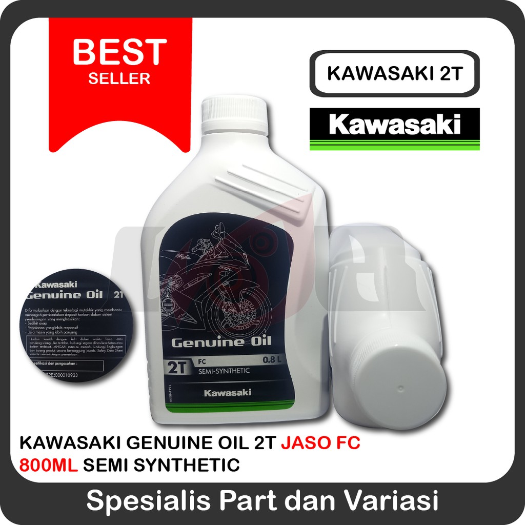 Oli 2tax Kawasaki 2T Oli Samping Original Ninja Oil Botol Putih 800ml