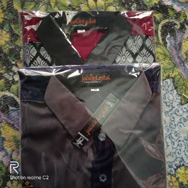 Model Terbaru Kemeja Slimfit Elegant Baju Batik Pria Kombinasi Batik Pekalongan Ori Jdl02 Series