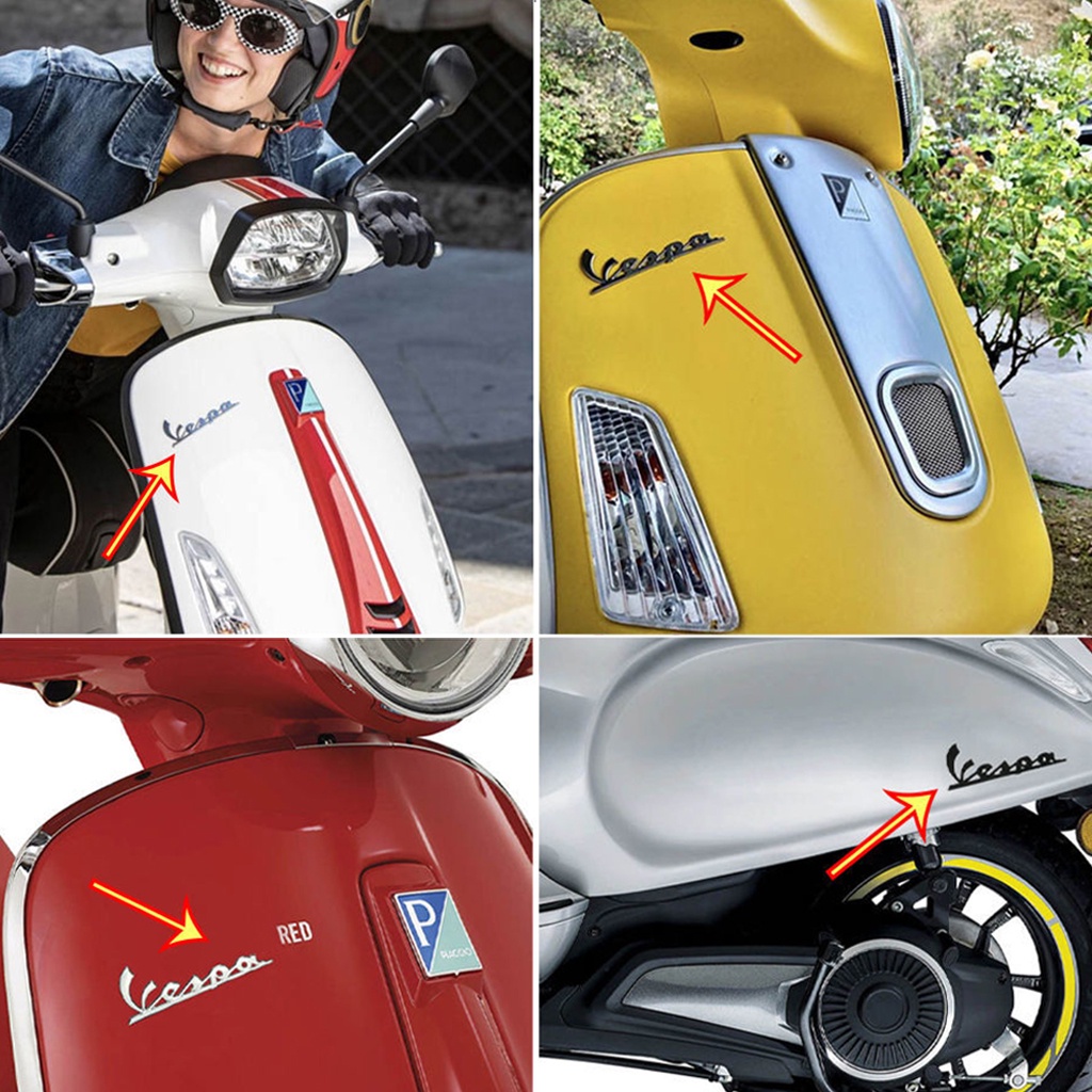 Vespa Stiker Emblem 3d Timbul Sticker Motor Stiker Untuk Piaggio Vespa Gts300 Lx125 Lx150 125 150 Ie Sprint Primavera 300 Lxv