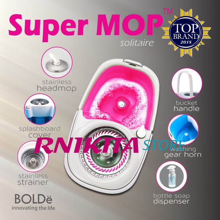 BOLDe SOLITAIRE - Supermop Alat Pel Modern Utilitas Lengkap