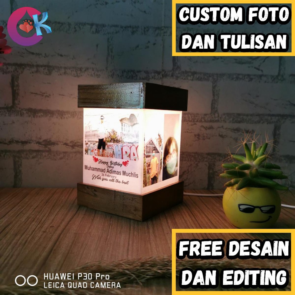 

KADO IDUL ADHA PACAR CEWEK COWOK PRIA WANITA LAMPU MEJA KOLASE ELEGAN CUSTOM