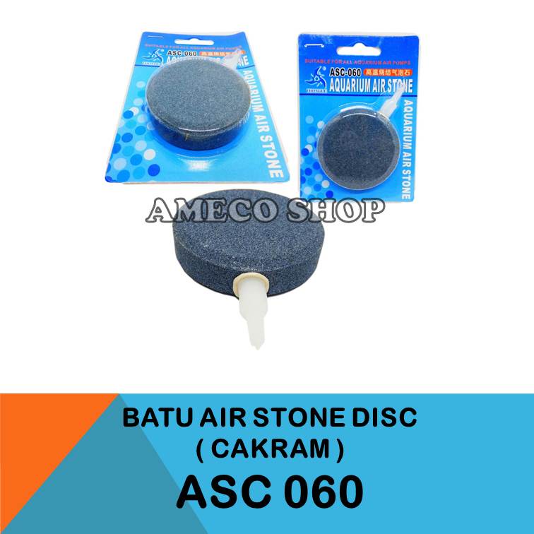 Batu Airstone Air Stone Aerator Buble Gelembung Disc Cakram ASC 060