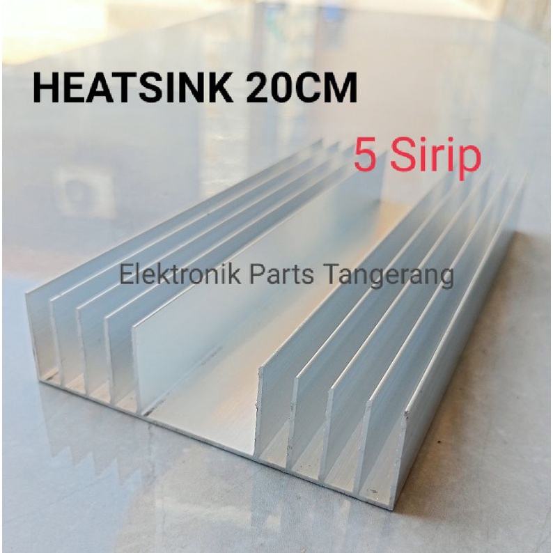 HEATSINK 20CM HEATSINK 5 SIRIP HEATSINK 20CM 5 SIRIP HEATSINK POWER SANKEN PENDINGIN HEATSINK 20CM