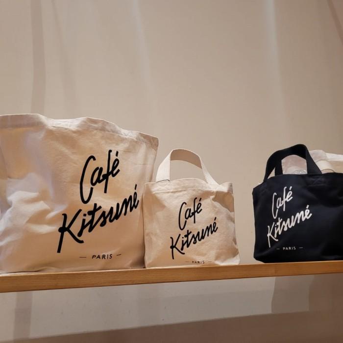 Totebag Maison Kitsune Original Authentic Unisex Canvas Retail Paris