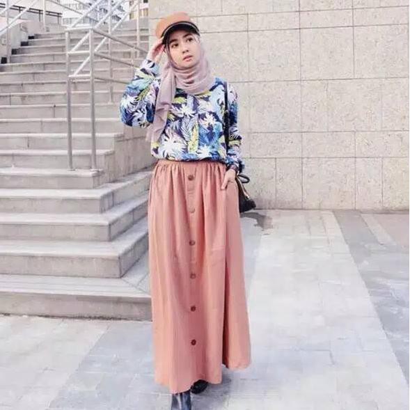 GPJ - Kemeja Wanita Pastel Daun-6