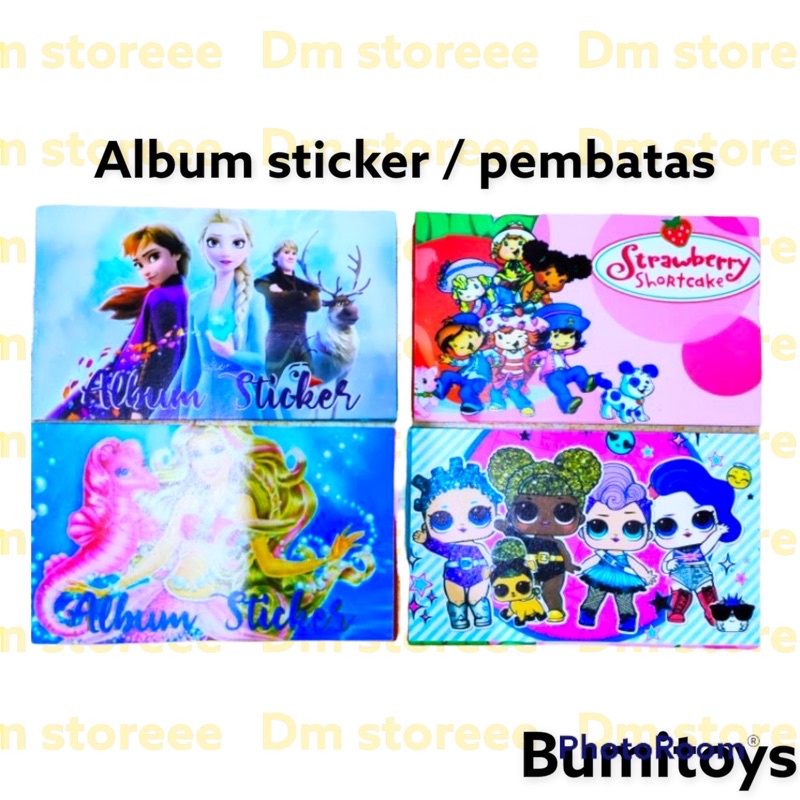 buku album stiker dan pembatas / pembatas buku / stiker / pembatas / sticky notes / notes / sticky